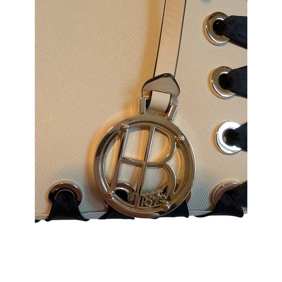 Henri Bendel West 57th Leather Mini Carry All with Lacing - Picture 4 of 16